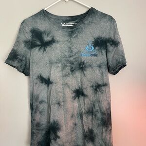 Dutch Bros Black and Gray Tie-Dye Tee